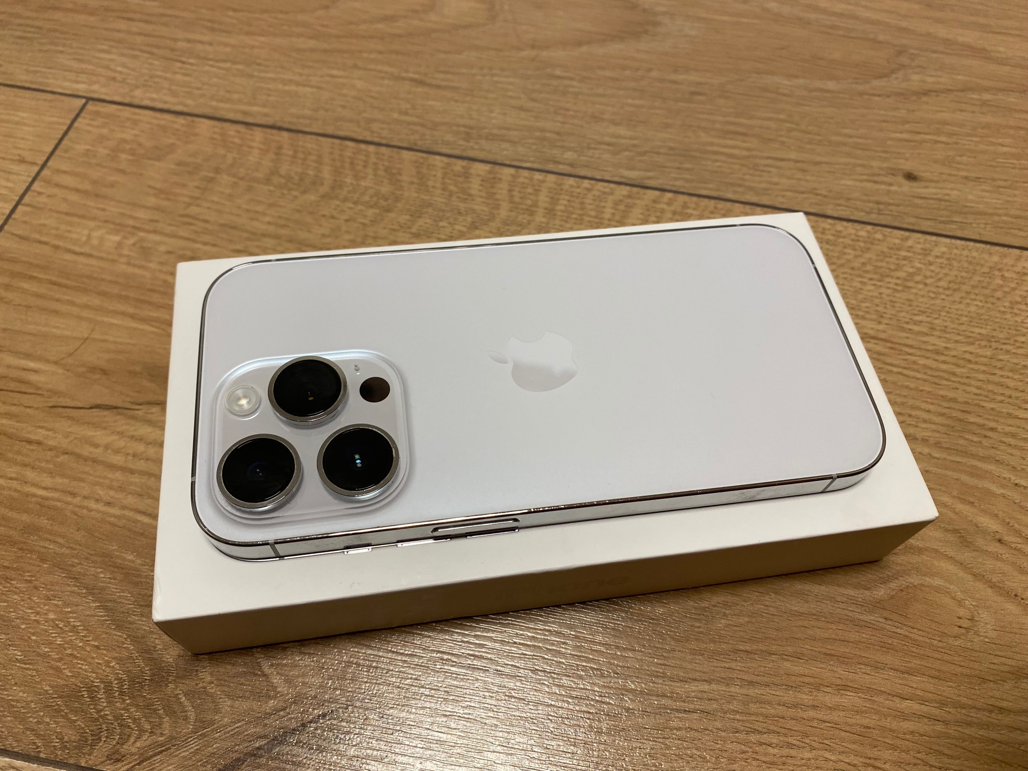 iPhone 14 Pro 128 GB SILVER w bardzo dobrym stanie! Dowód zakupu