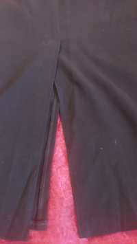 Ołówkowa czarna spódnica midi z rozporkami M-L
