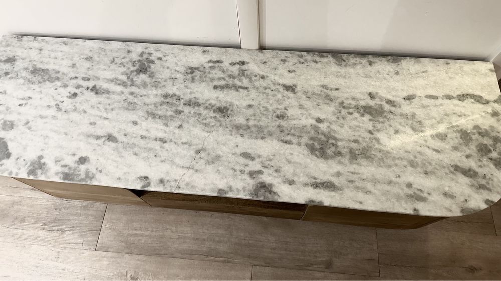 Kare Desing szafka rtv lite drewno marmur