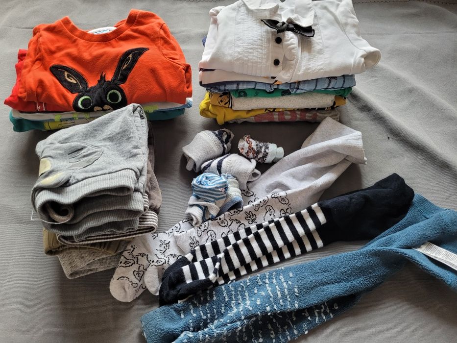 Paka ubrań 74 dla chłopca wiosna jesień zima