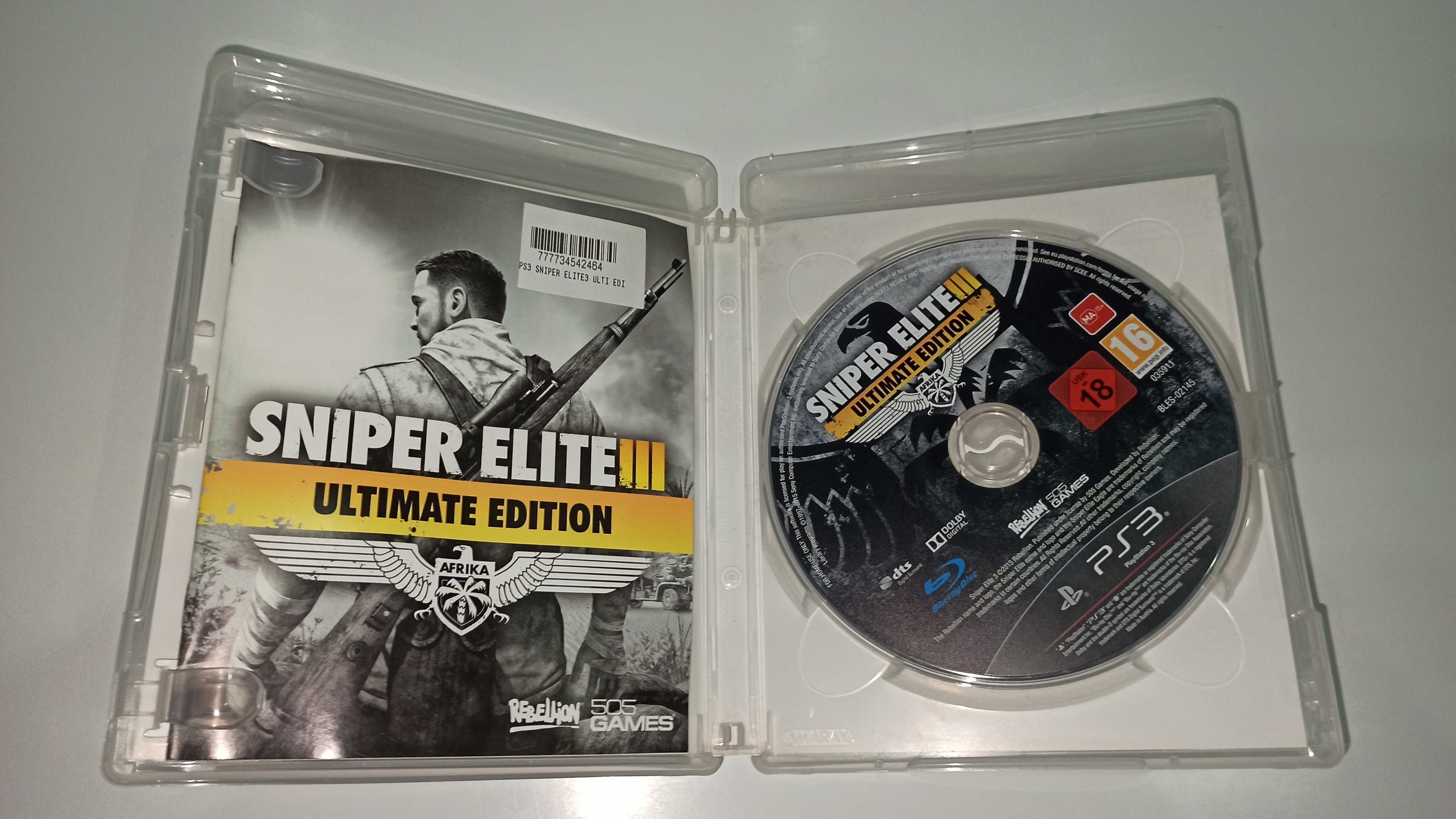 ps3 SNIPER ELITE III 3 ULTIMATE EDITION po polsku druga wojna światowa