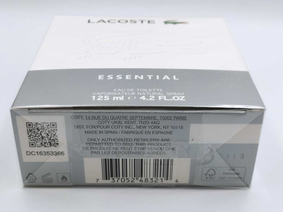Lacoste Essential edt 125 мл Оригинал