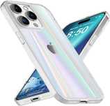 NALIA iPhone 14 Pro etui przezroczyste holograficzne bezbarwne szkło