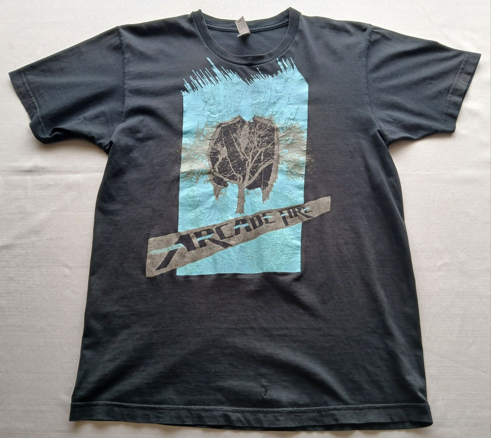 Винтаж Мерч футболка группы Arcade Fire size M 2005г made in USA