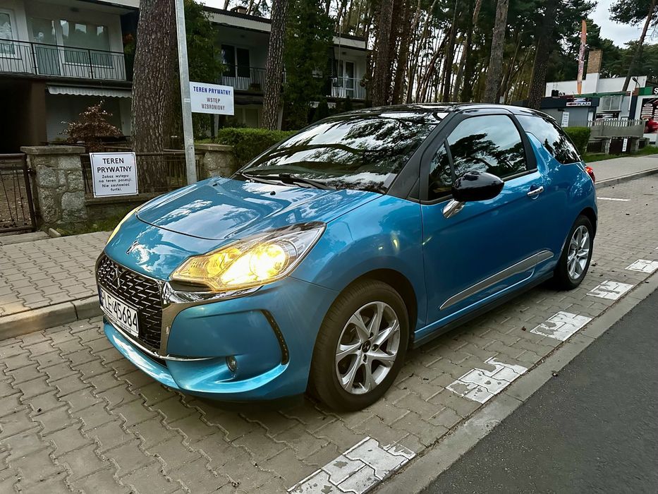 DS Automobiles DS 3 1.2 VTi So Chic 2016 | Niebieski | Świeży rozrząd + olej |