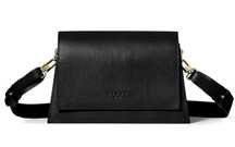 Torebka Atom Nappa Bag No. 10.4 Czarny Złoto 2 paski