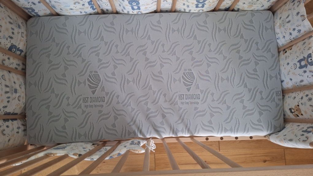 IKEA SNIGLAR Łóżko dziecięce, buk, 60x120 cm