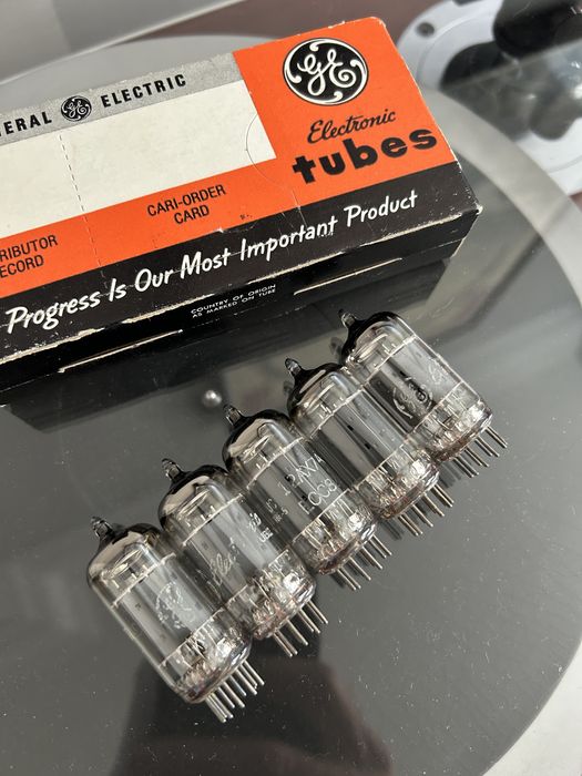 12AX7 ECC83 GE General Electric 5 sztuk USA lampy elektronowe