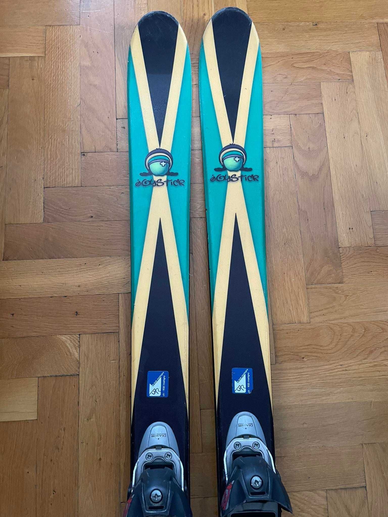 Narty skiturowe do zjazdu freeride, długość nart to 176 cm