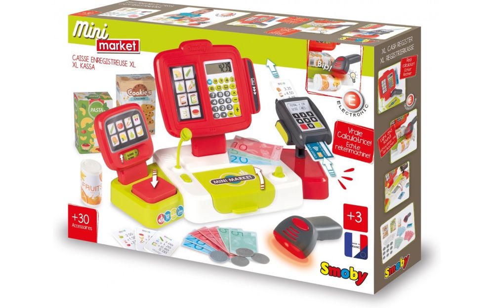 Интерактивная детская касса Smoby 350105 350107 350108