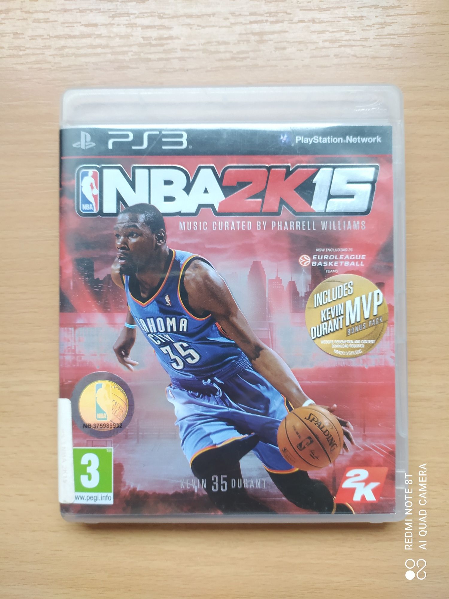 NBA2 K 15 na PS3, stan bdb, możliwa wysyłka