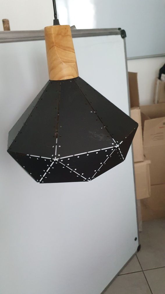 Потолочный светильник чёрный метал лофт
