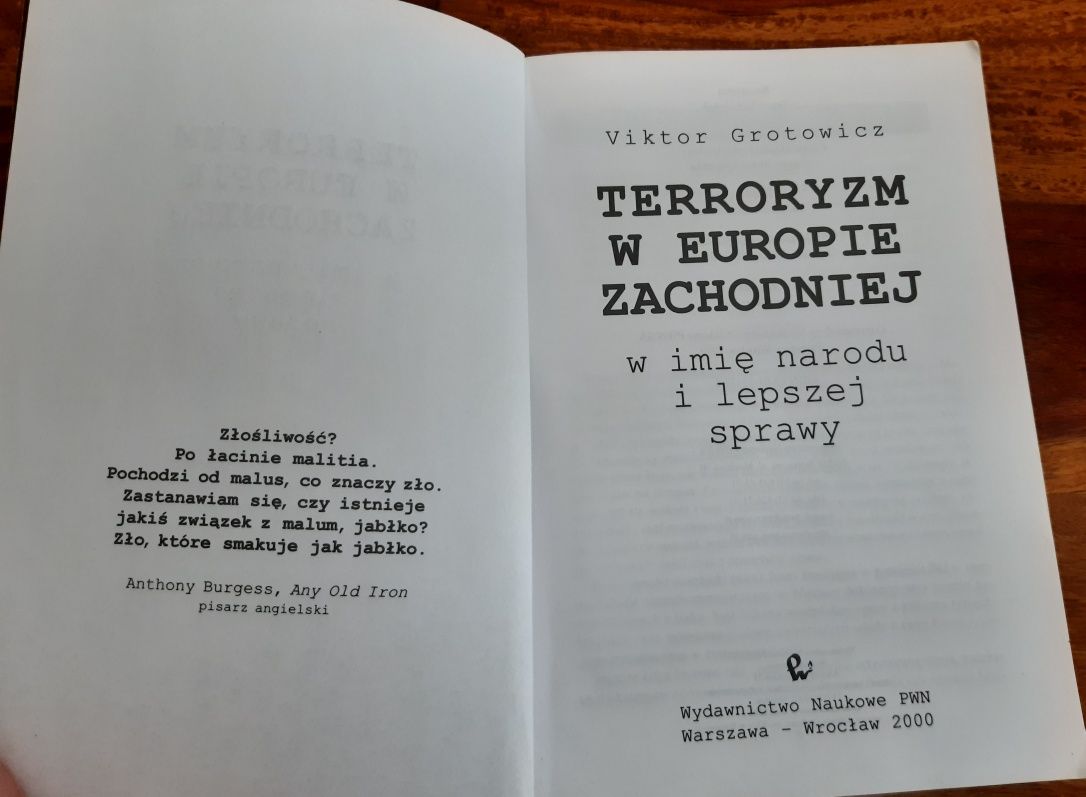 Terroryzm w Europie Zachodniej - Viktor Grotowicz