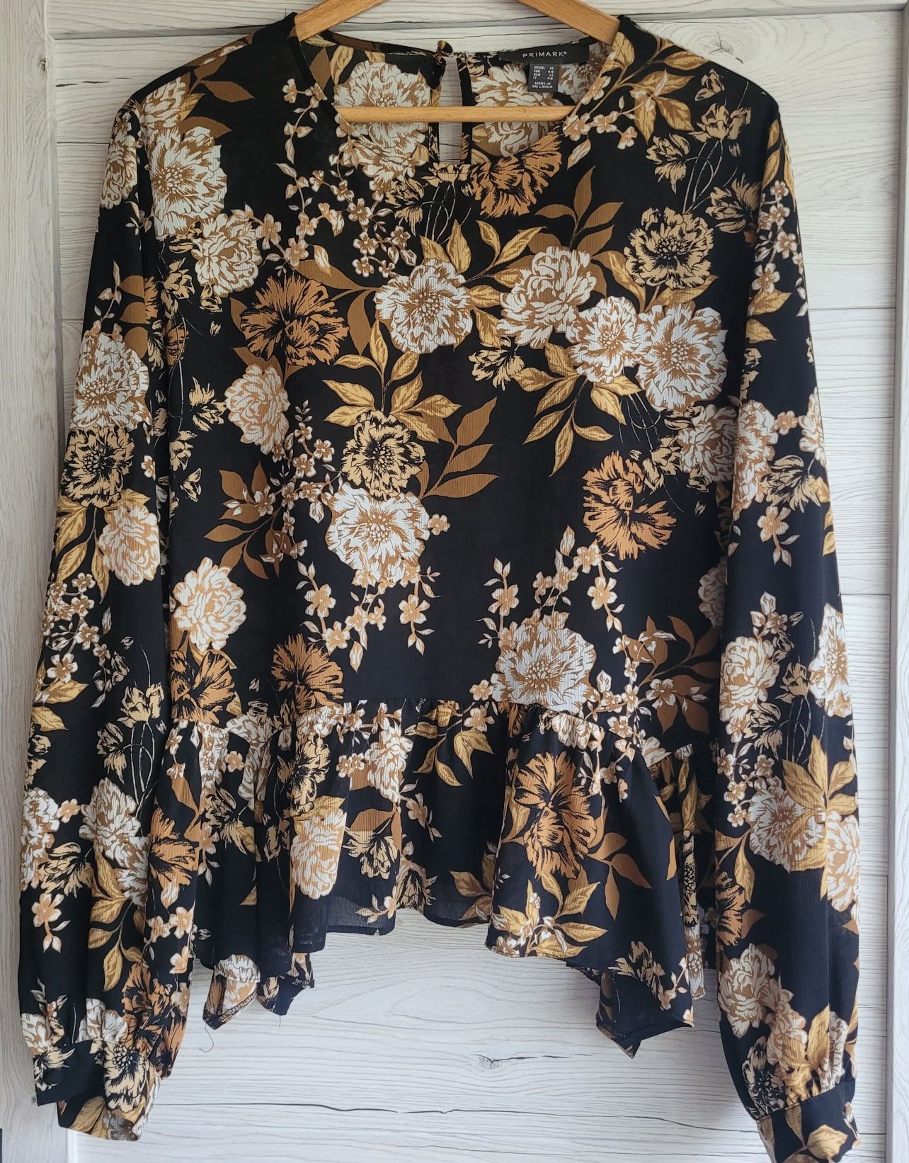Śliczna elegancka koszula efektowny print kwiatowy XXL Primark