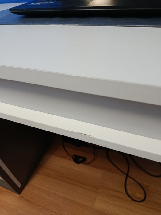 Agata Meble IMOLA Biurko Białe Szare Grafit