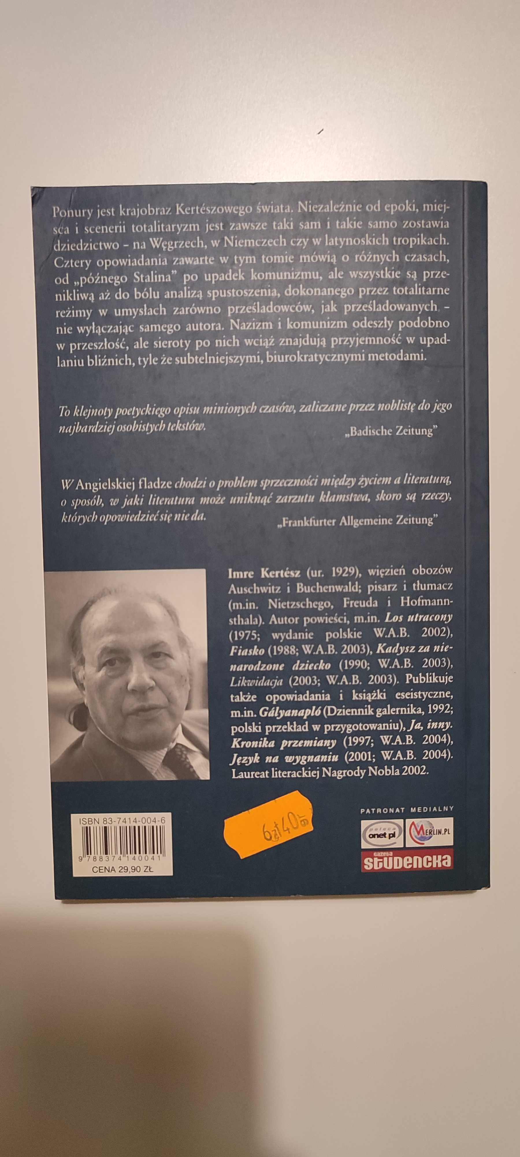 Angielska flaga - Imre Kertész