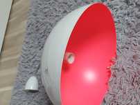 Lampa wisząca biało-rożowa