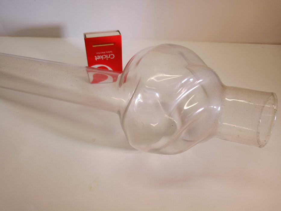 Duża stara Francuska lampa naftowa , olejowa Roland Durand