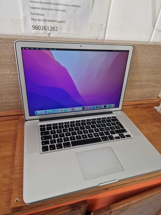 MacBook Pro 15 pol ( proc i7 com varios programas)