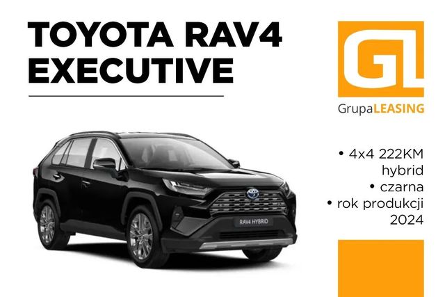 Toyota RAV4 Executive 4x4 222KM hybrid Rok prod2024 DOSTEPNA OD RĘKI Leasing 106%