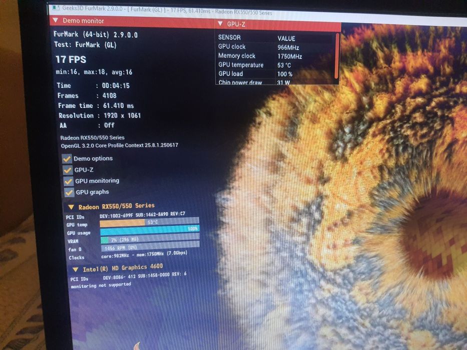 Radeon rx550 4gb gddr5