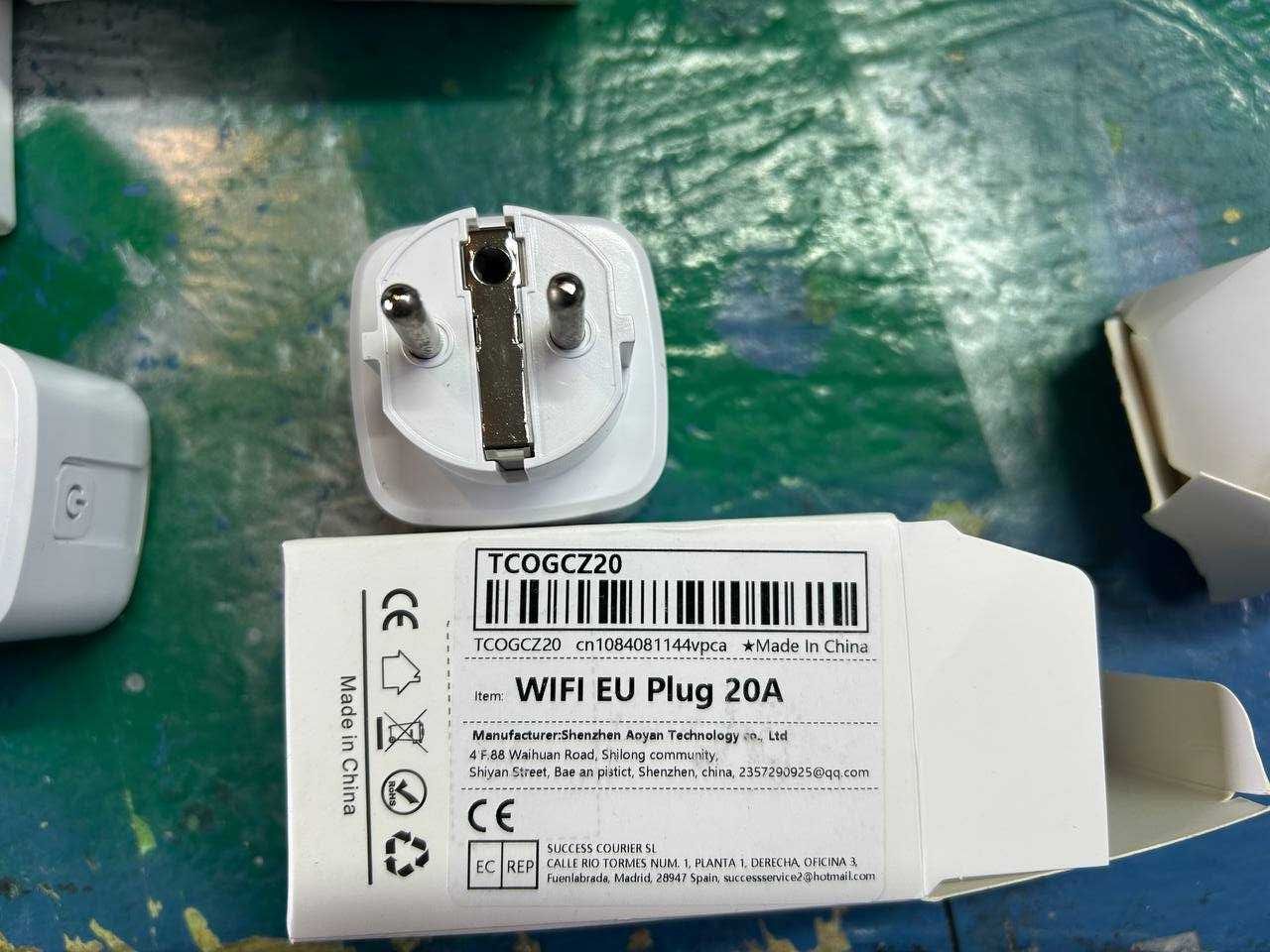 Смарт-розетка з перемикачем та підтримкою Wi-Fi EU Smart Plug 20A