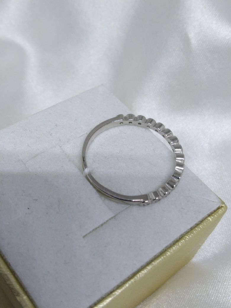 Srebrny pierścionek obrączka, srebro 925, r.17