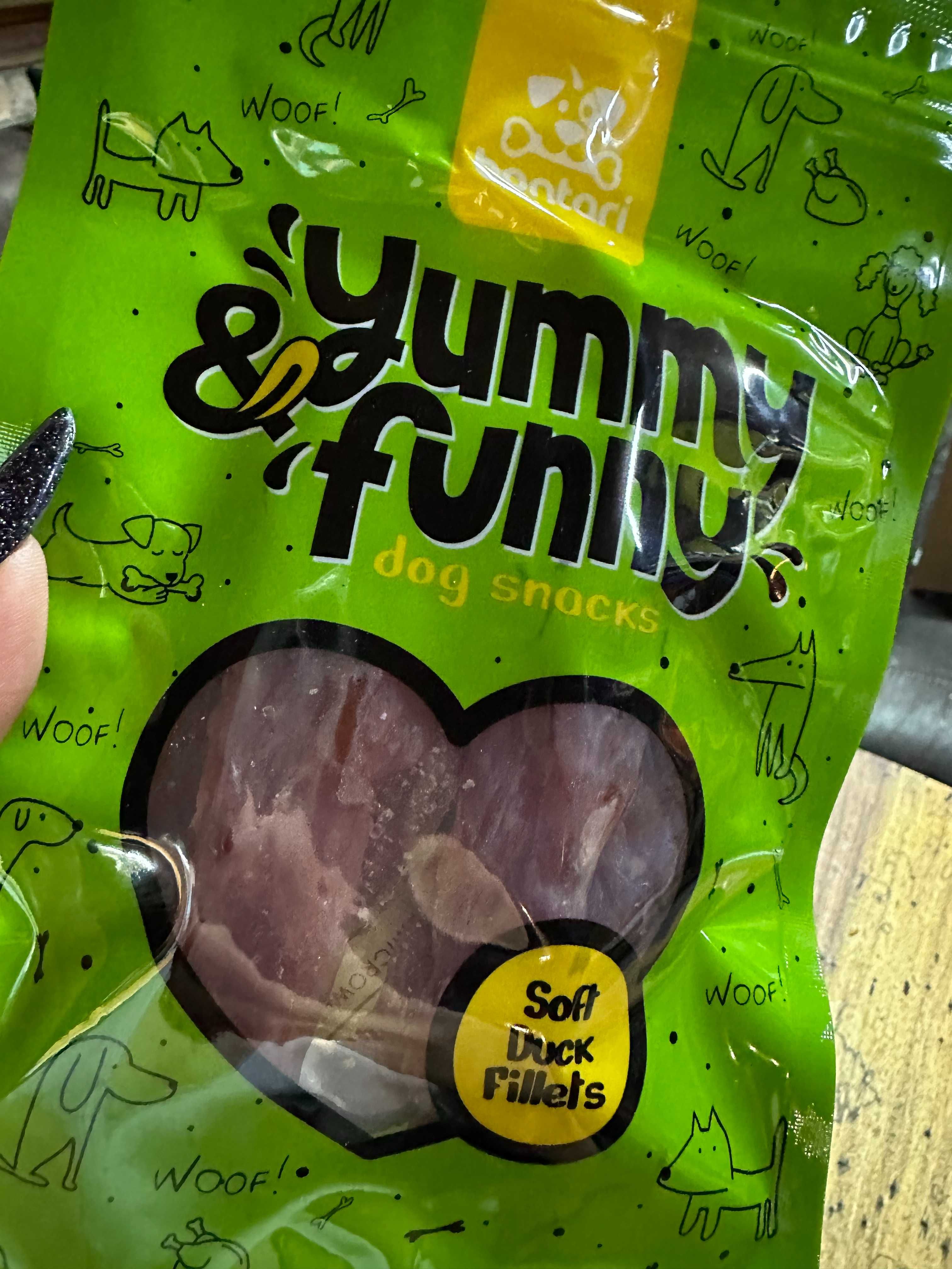 Yummy & Funny dog snacks !!! Miękkie filety z kaczki 80g NOWOŚĆ !