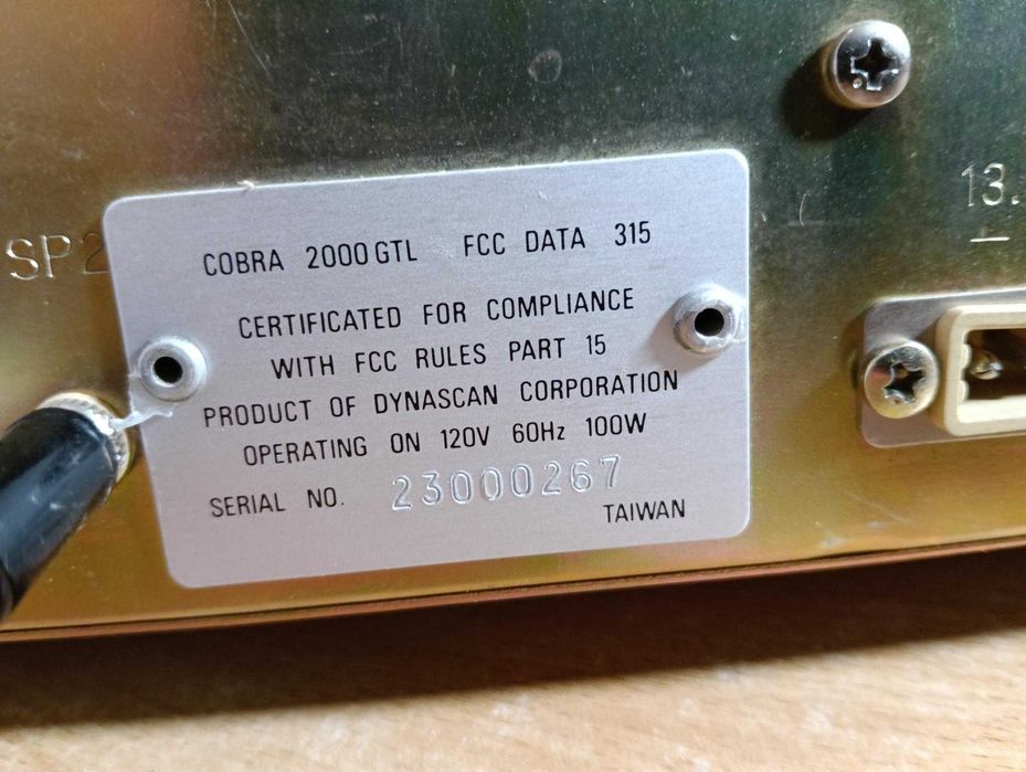 Radio CB Base Cobra 2000GTL