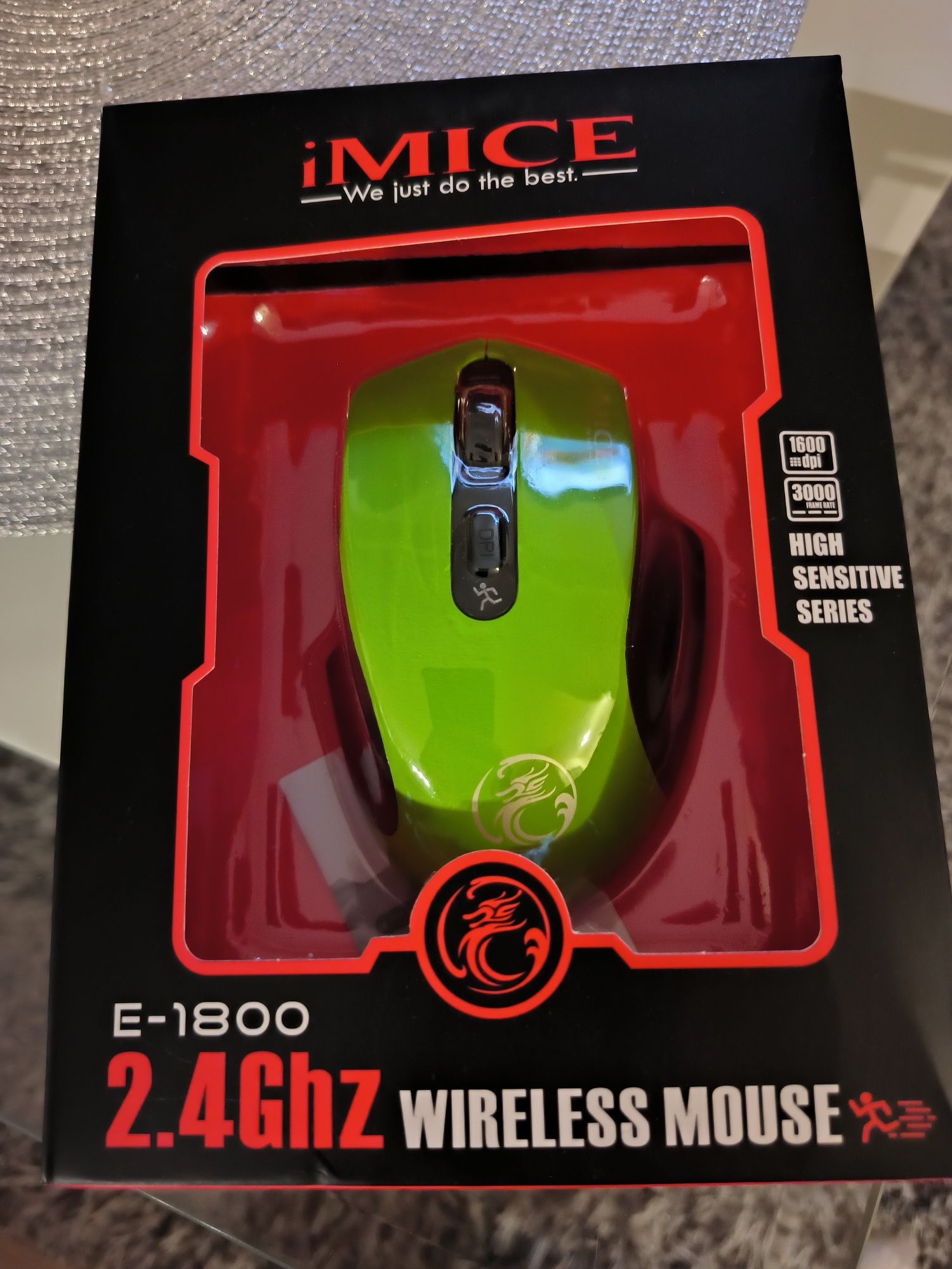 Mysz do komputera USB zielona