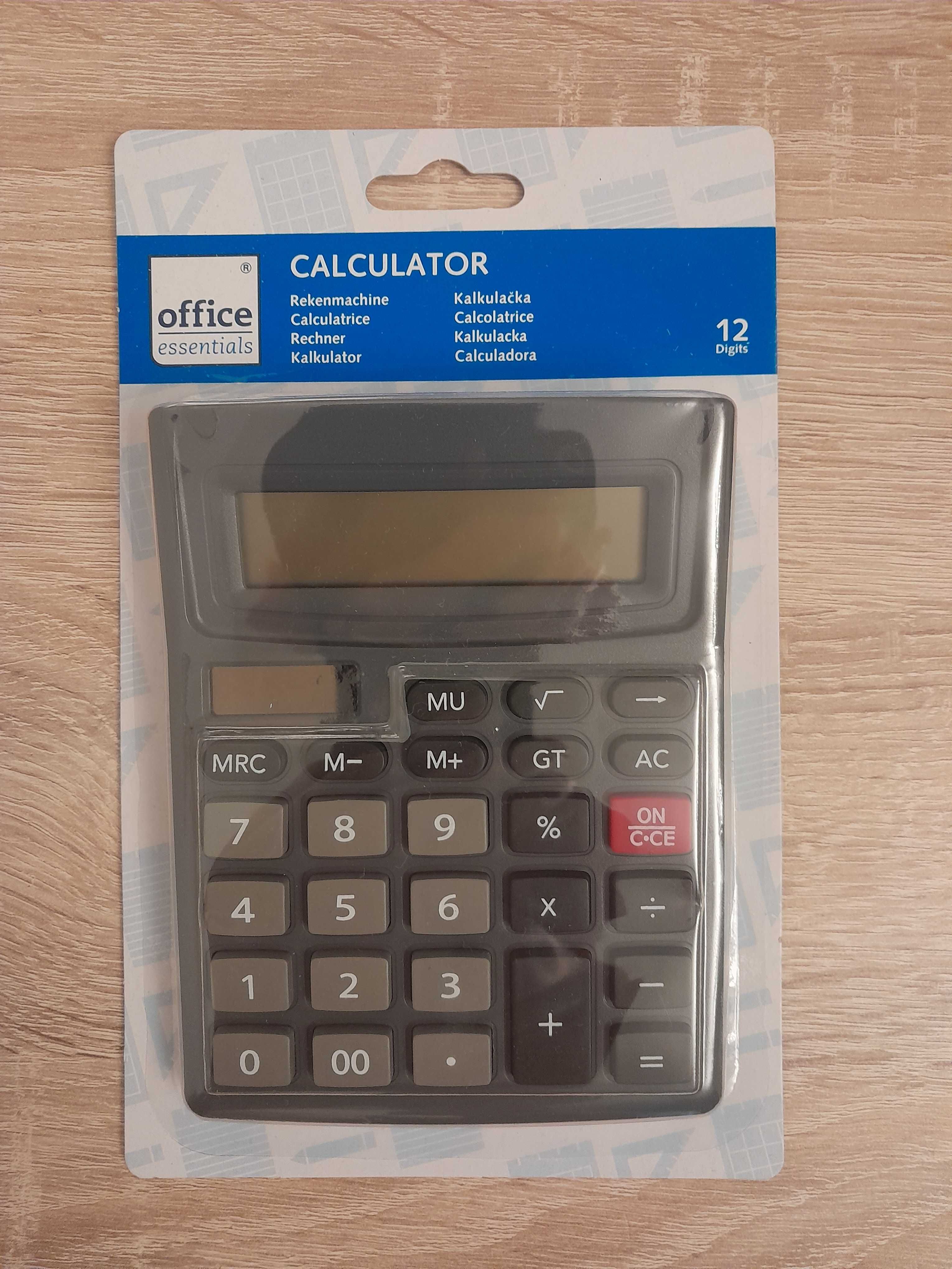 Nowy_Kalkulator - prosty_Do szkoły i biznesu_Czarny_Office Essentials