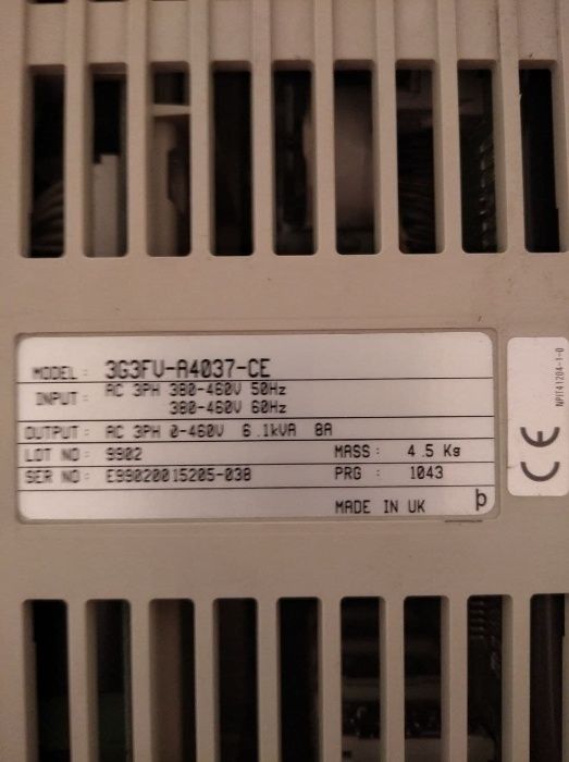 Falownik Omron SYSDRIVE 3G3FV-A4037-CE (num.30)