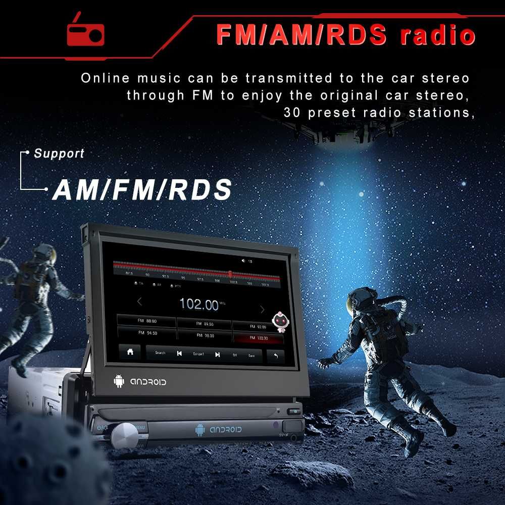 Radio ecrã 7  
Android, Wi-Fi GPS  2gb RAM  64gb