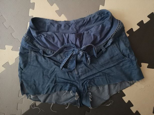 Krótkie spodenki spodnie ciążowe H&M MAMA 38 M