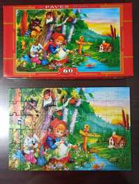 Puzzle 60 el. Czerwony Kapturek w lesie