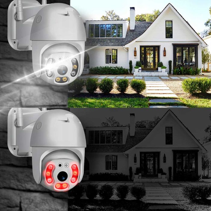 zewnętrzna obrotowa kamera wifi ip smart fullhd 1080p zoom 4x detekcja