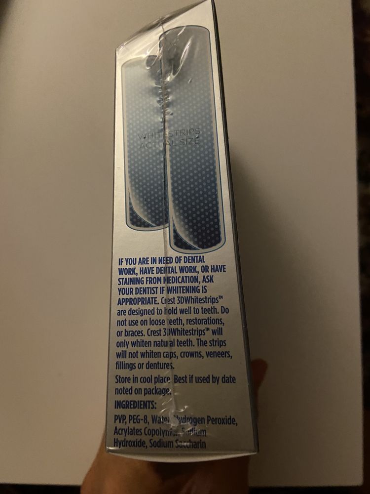 3D Crest x40 - wyjątkowo silnie wybielające paski z USA-18 levels