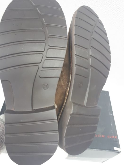 Nowe trzewiki męskie GREGOR zamszowe brąz 44 skóra botki