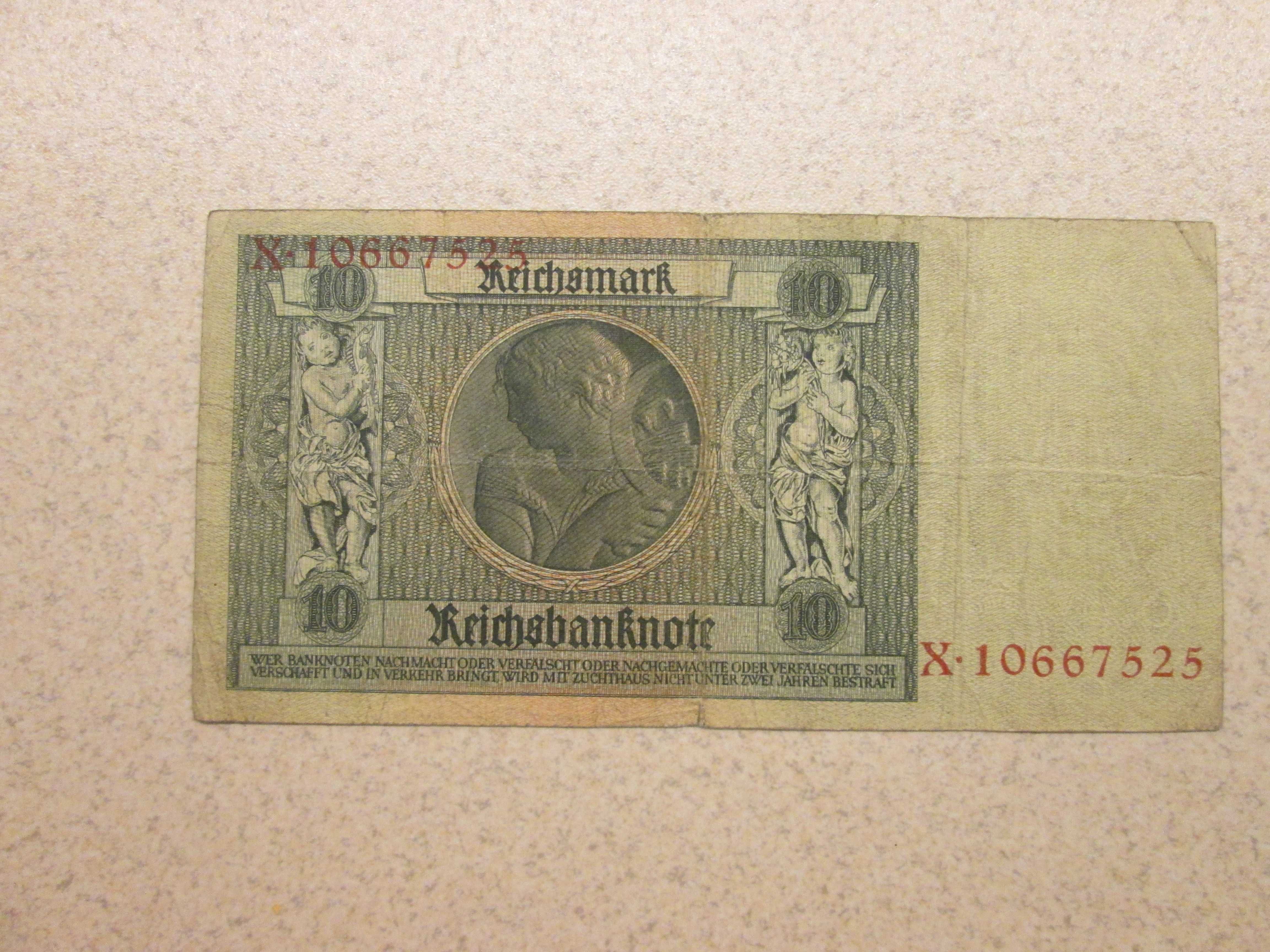 Banknot niemcy 10 marek 1929