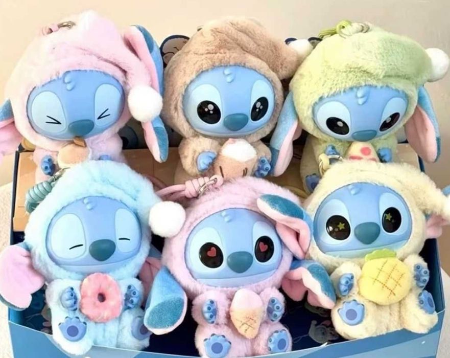 Лабубу іграшка брелок Labubu Стіч 17 см , мʼяка іграшка