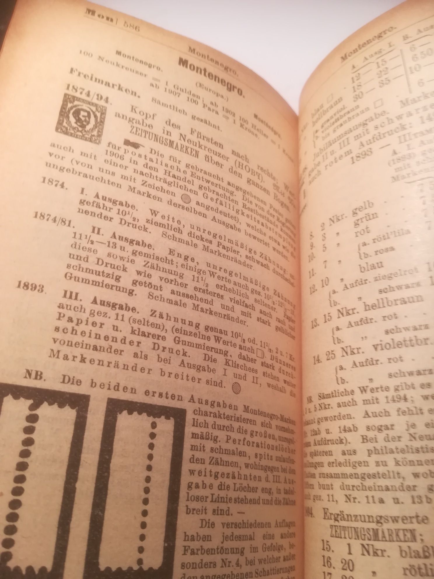 Katalog do znaczkow SENF 1910.