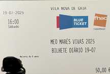 Meo mares vivas- 2 bilhetes diarios 19/07/2025