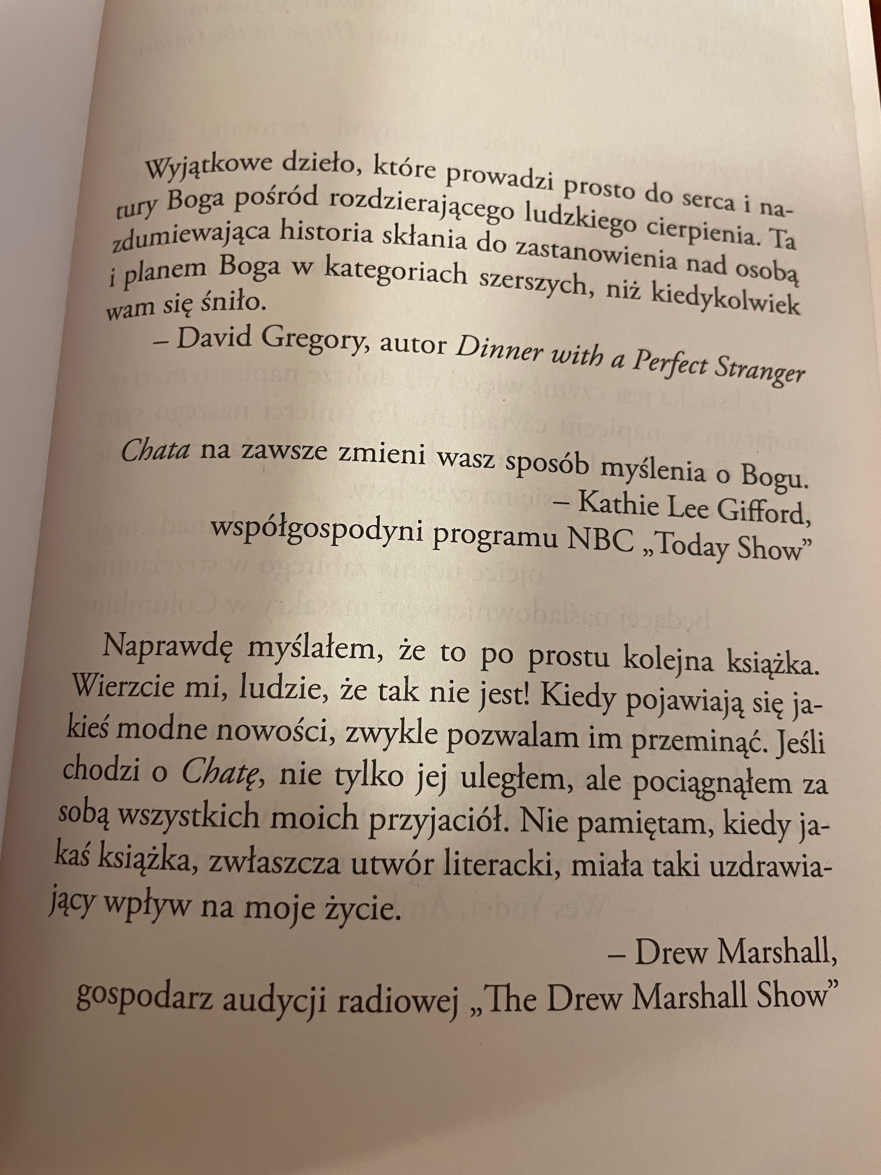 książka: CHATA Nigdy nie jesteś zupełnie sam WM. Paul Young