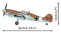 Klocki Cobi 5761 Samolot Messerschmitt Bf 109 Gustav Hc Ww2 350 El.