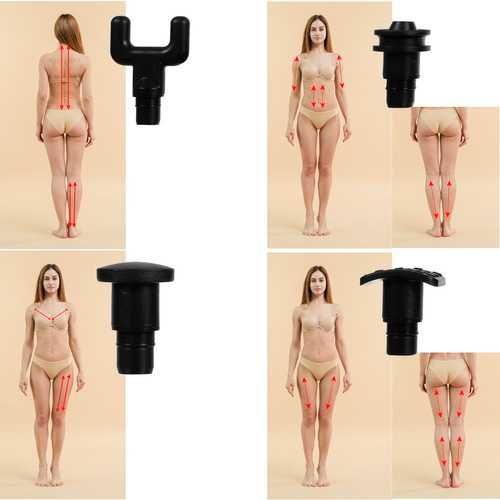 PISTOLA DE MASSAGEM 30 VELOCIDADES + 6 HORAS DE BATERIA + 10 TIPS