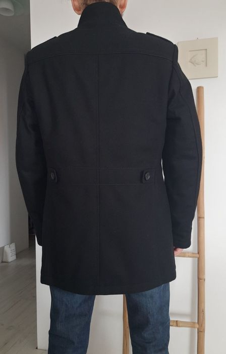 Płaszcz wełniany męski Lansier