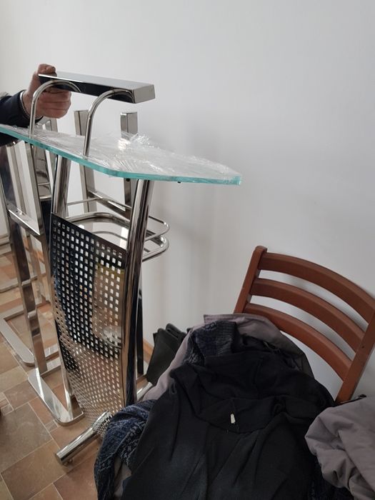 Кафедра стекло нержавейка фасад перфолист