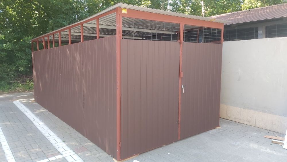 WIATA ŚMIETNIKOWA Wiata na drewno Wiata na rowery 3x2 SZYBKA DOSTAWA
