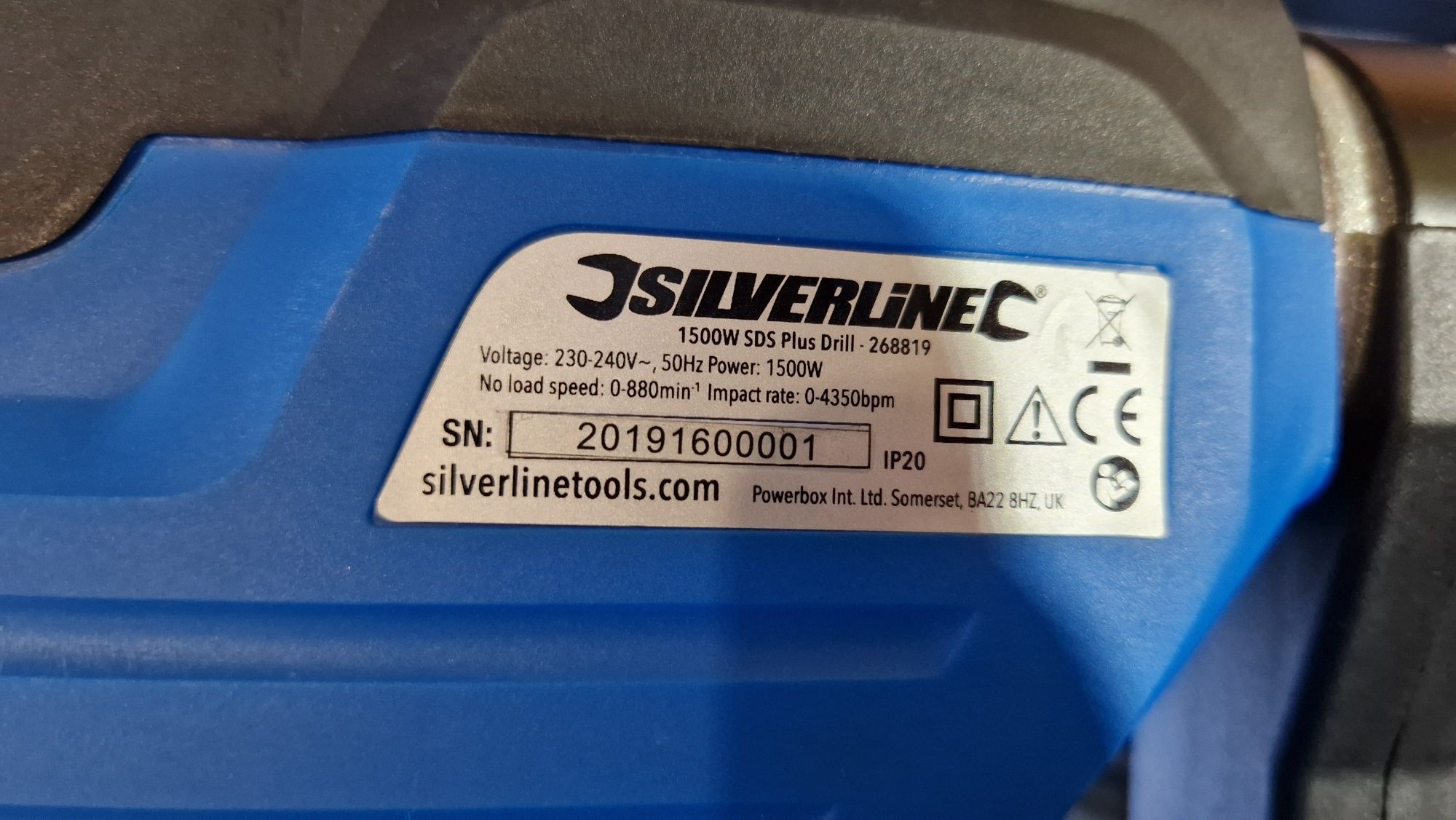 Перфоратор SILVERLINE 1500W SDS Plus Drill