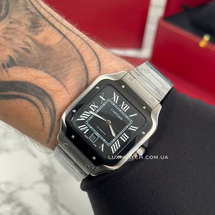 Часы мужские Картье Cartier Santos годинник